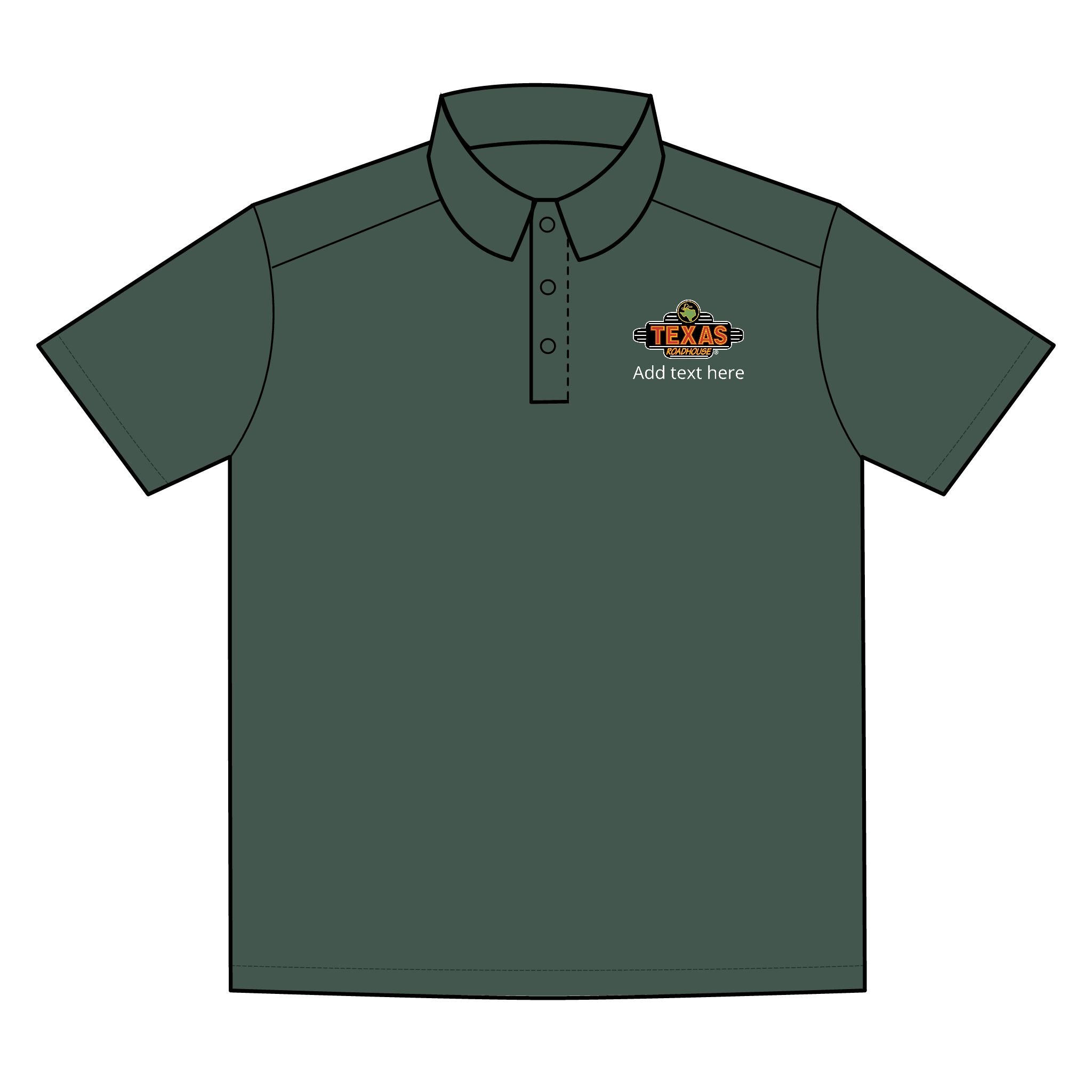 Texas Roadhouse Men's Sport-Tek RacerMesh PosiCharge Polo