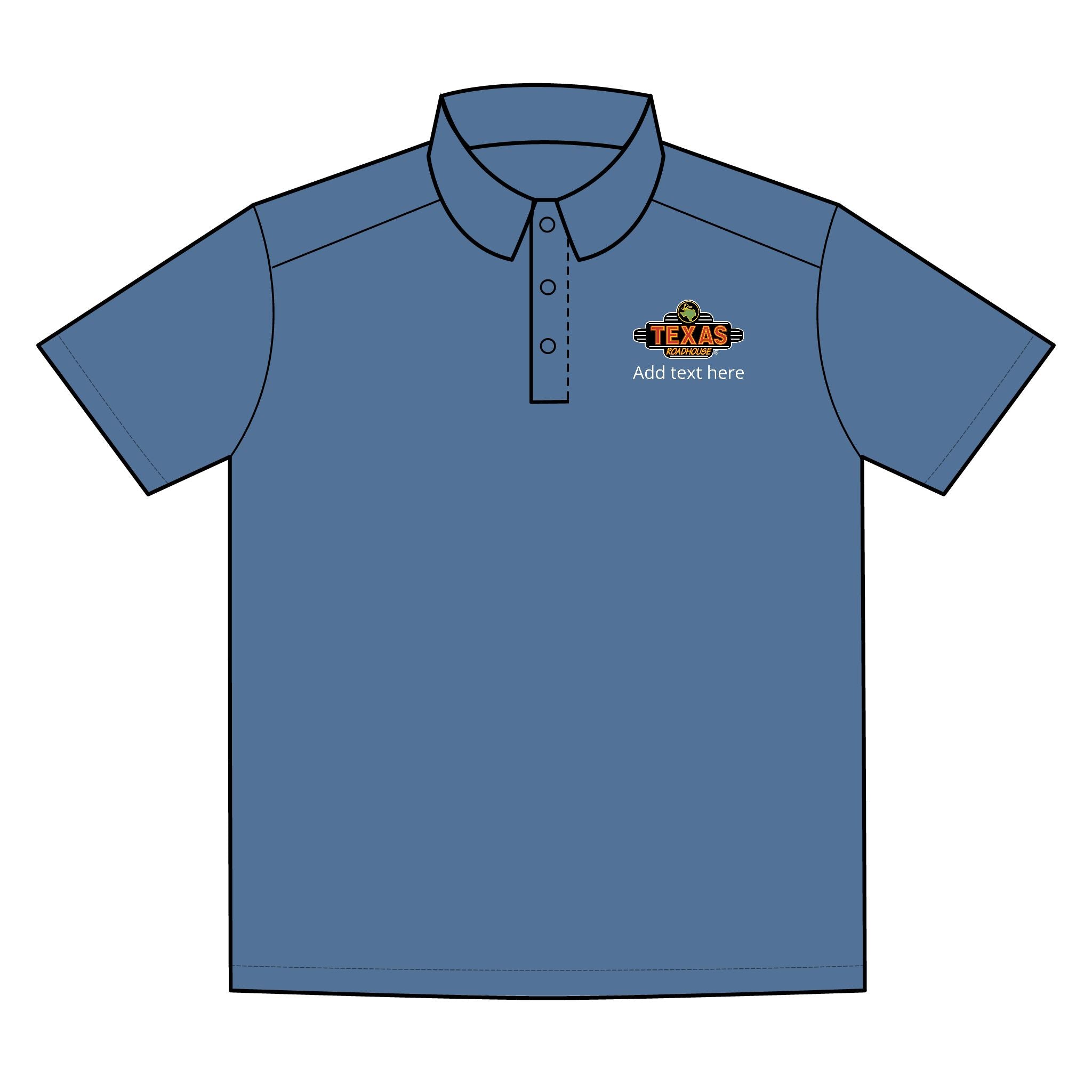 Texas Roadhouse Men's Sport-Tek RacerMesh PosiCharge Polo