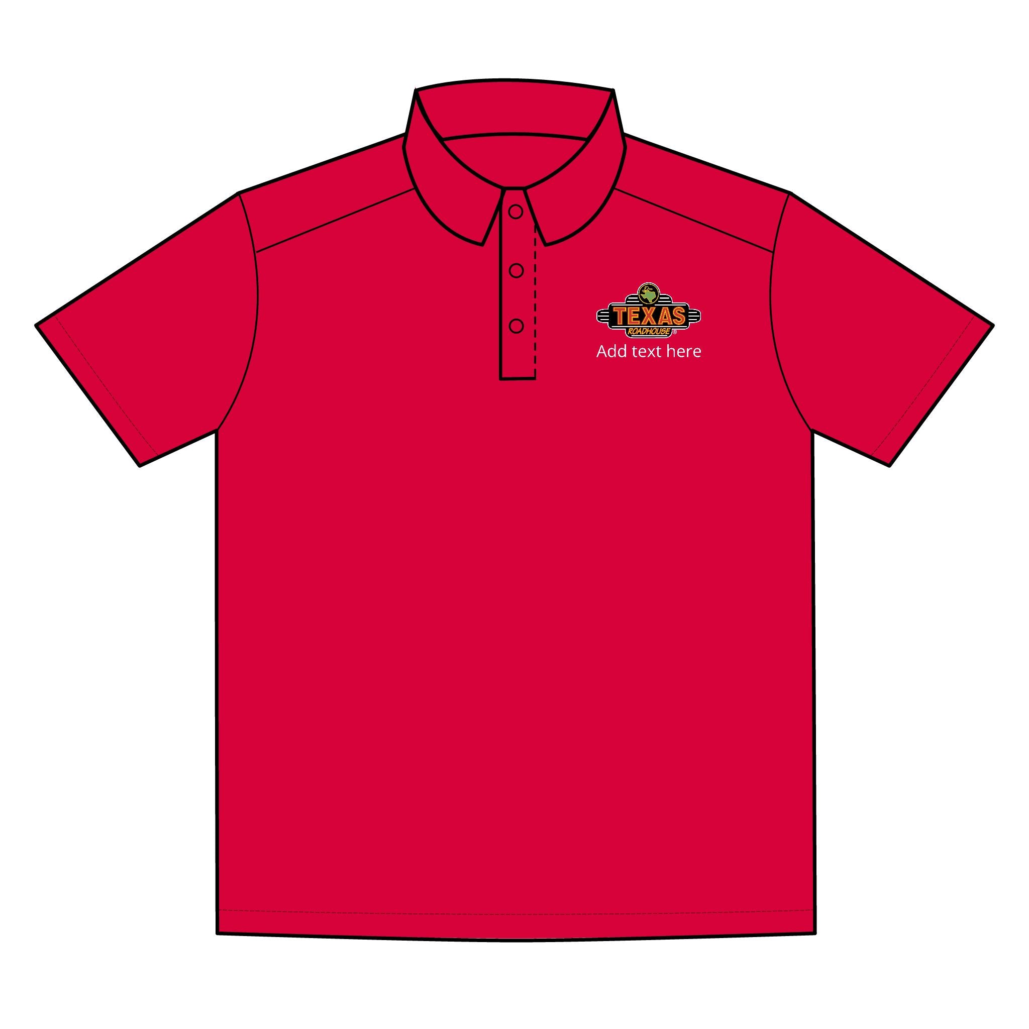 Texas Roadhouse Men's Sport-Tek RacerMesh PosiCharge Polo