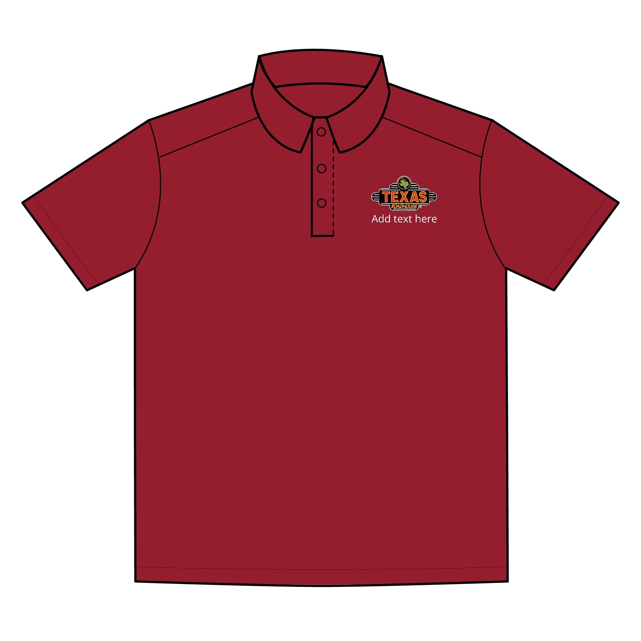 Texas Roadhouse Men's Sport-Tek RacerMesh PosiCharge Polo