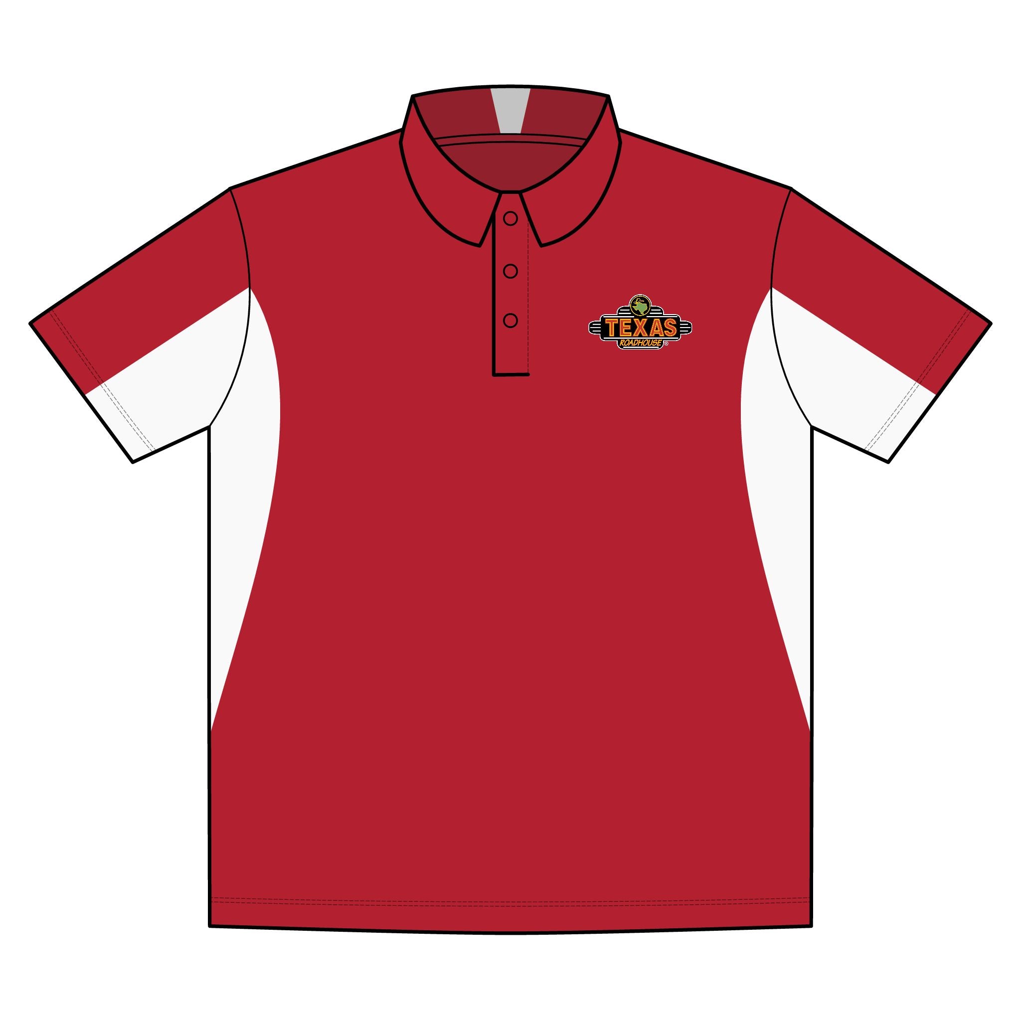 Texas Roadhouse Men's Sport-Tek Side-Blocked Micropique Sport-Wick Polo