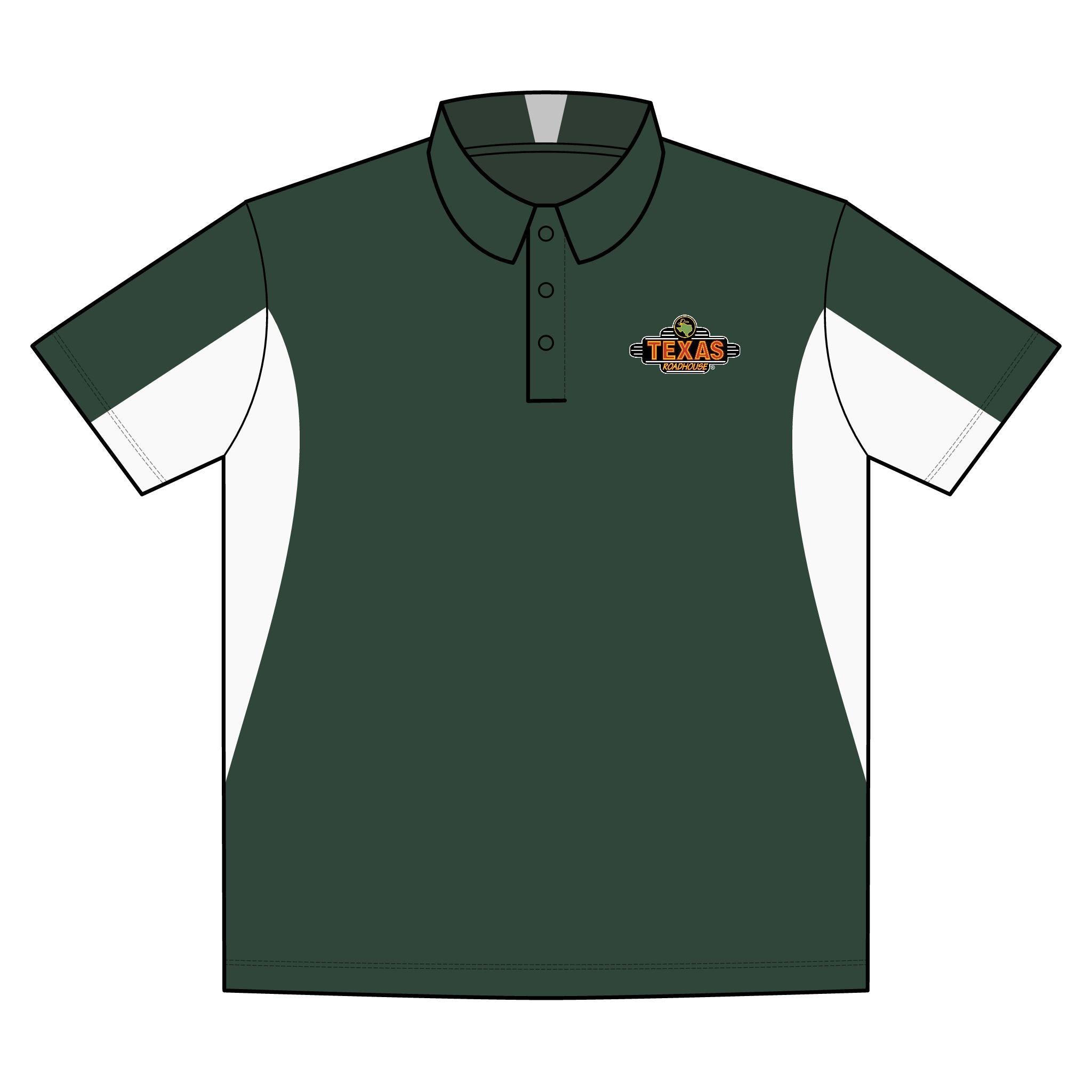 Texas Roadhouse Men's Sport-Tek Side-Blocked Micropique Sport-Wick Polo