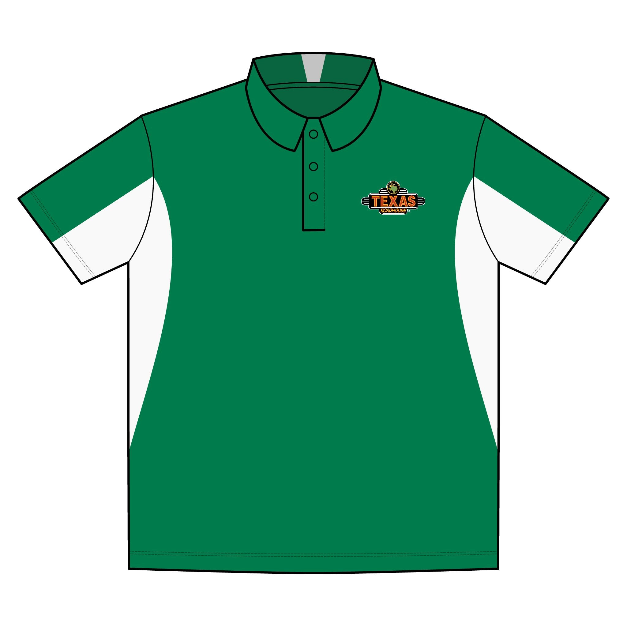 Texas Roadhouse Men's Sport-Tek Side-Blocked Micropique Sport-Wick Polo