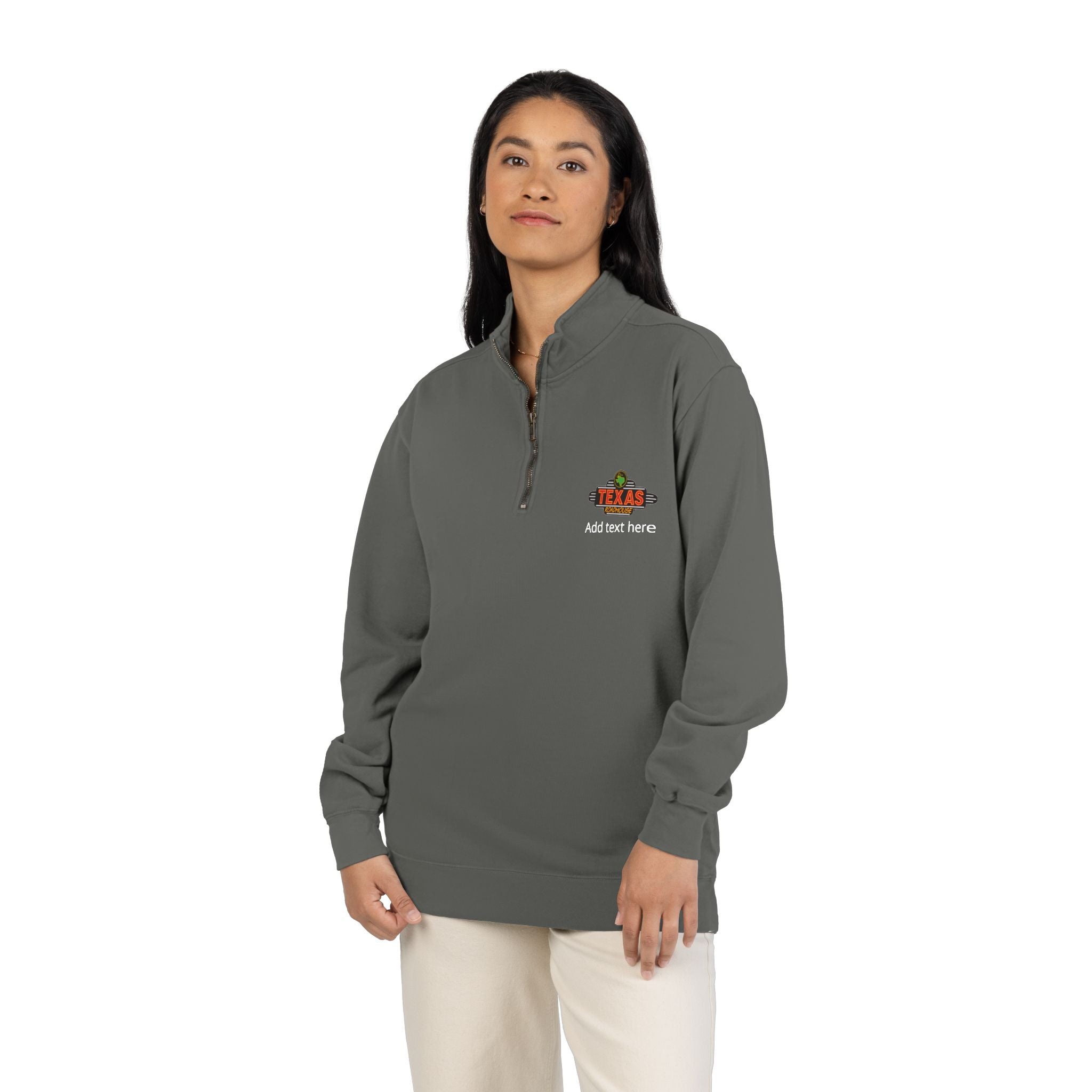Texas Roadhouse Comfort Colors 1/4 Zip Sweatshirt