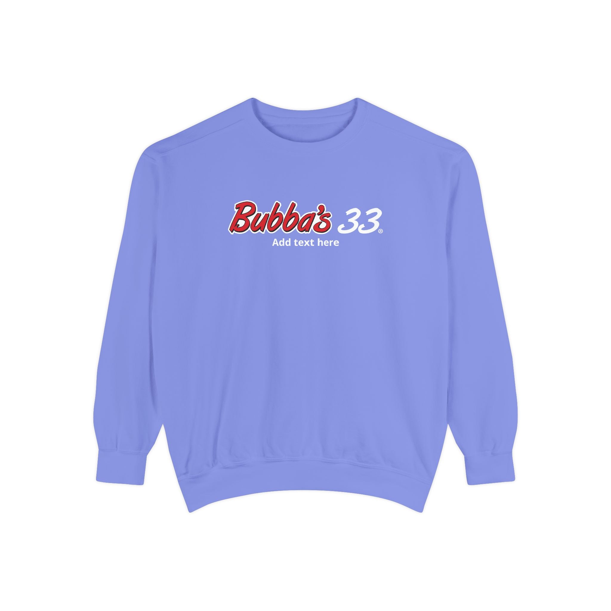 Bubba's 33 Comfort Colors Unisex Garment-Dyed Crewneck Sweatshirt