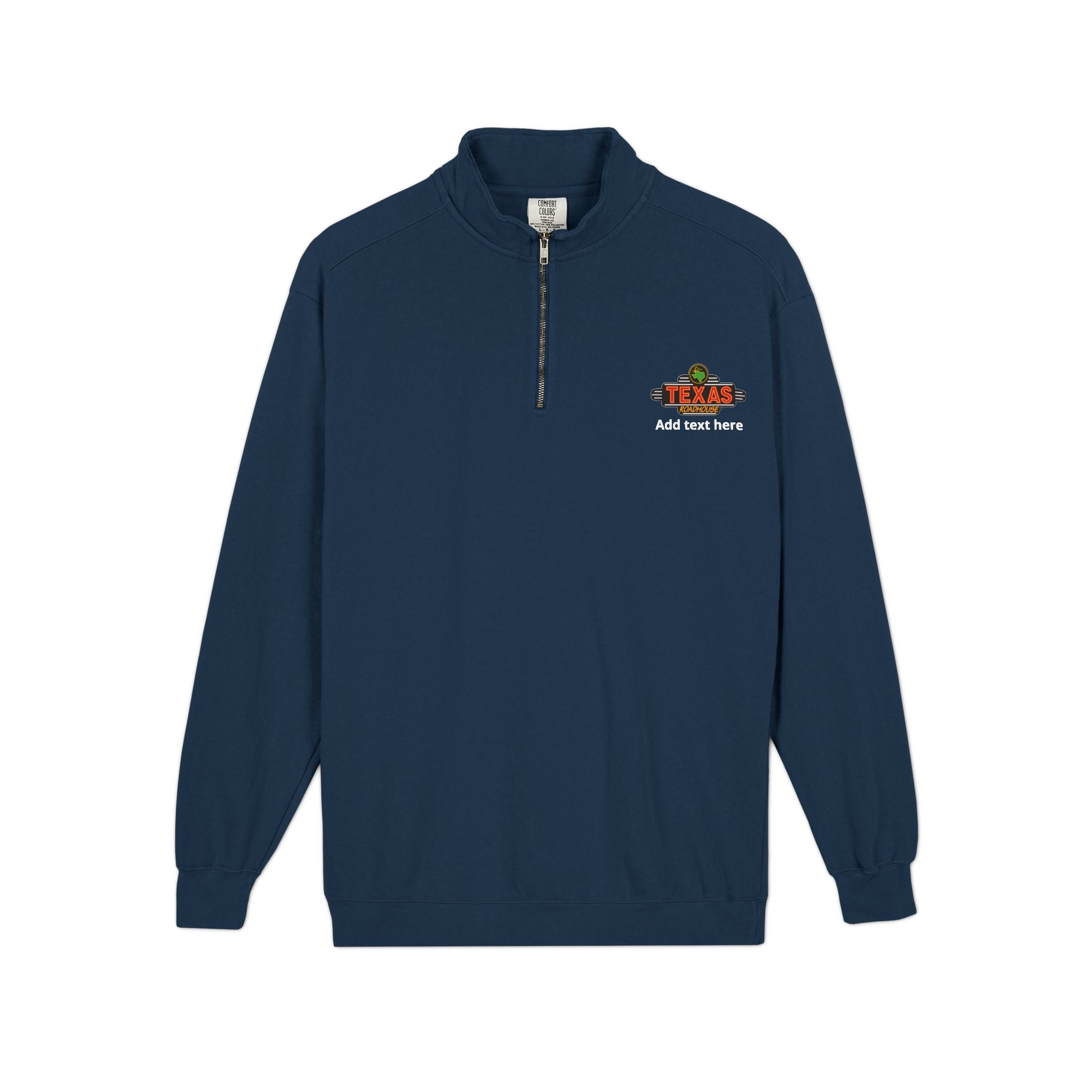 Texas Roadhouse Comfort Colors Ring Spun 1/4-Zip Sweatshirt