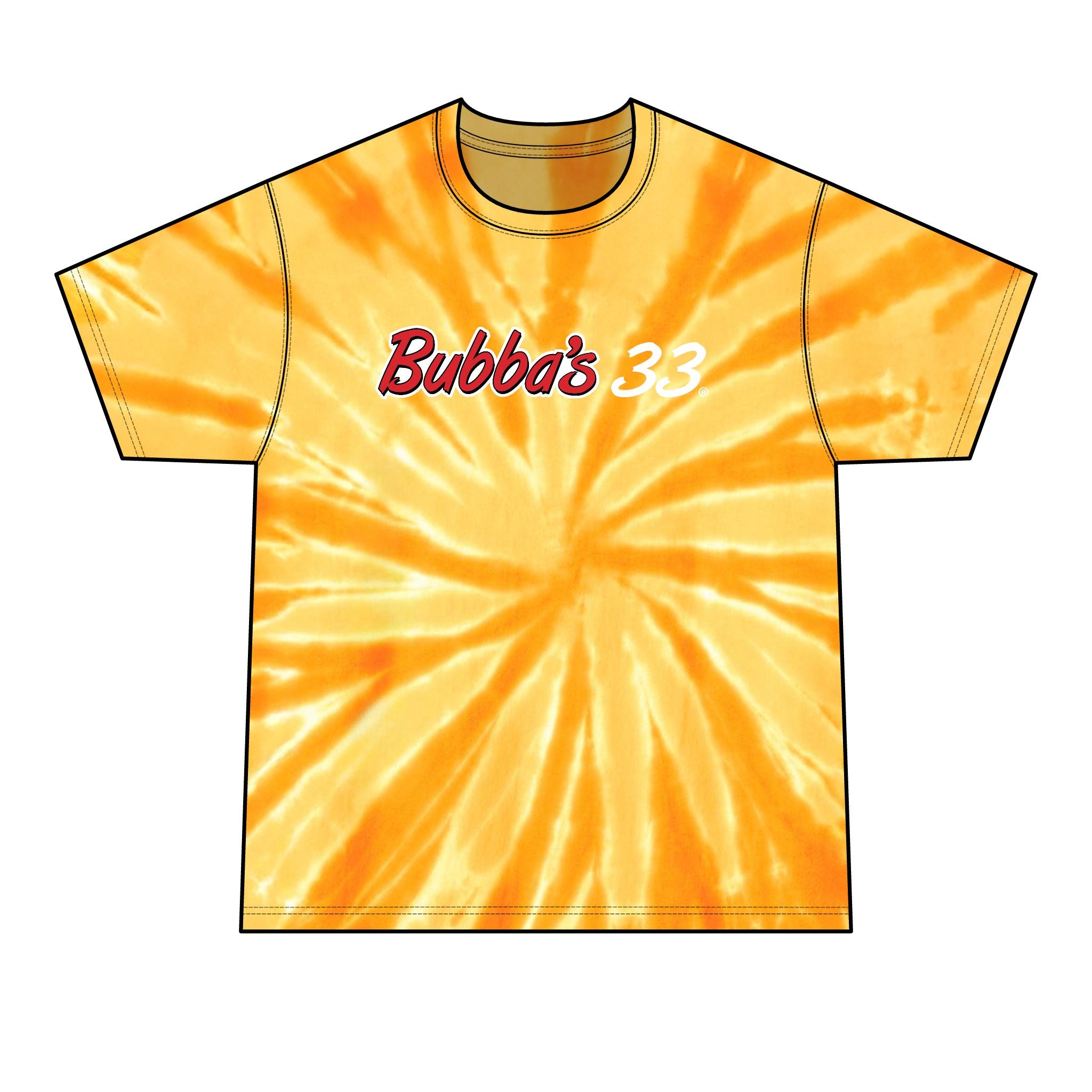 Bubba's 33 Spiral Tie Dye T-Shirt