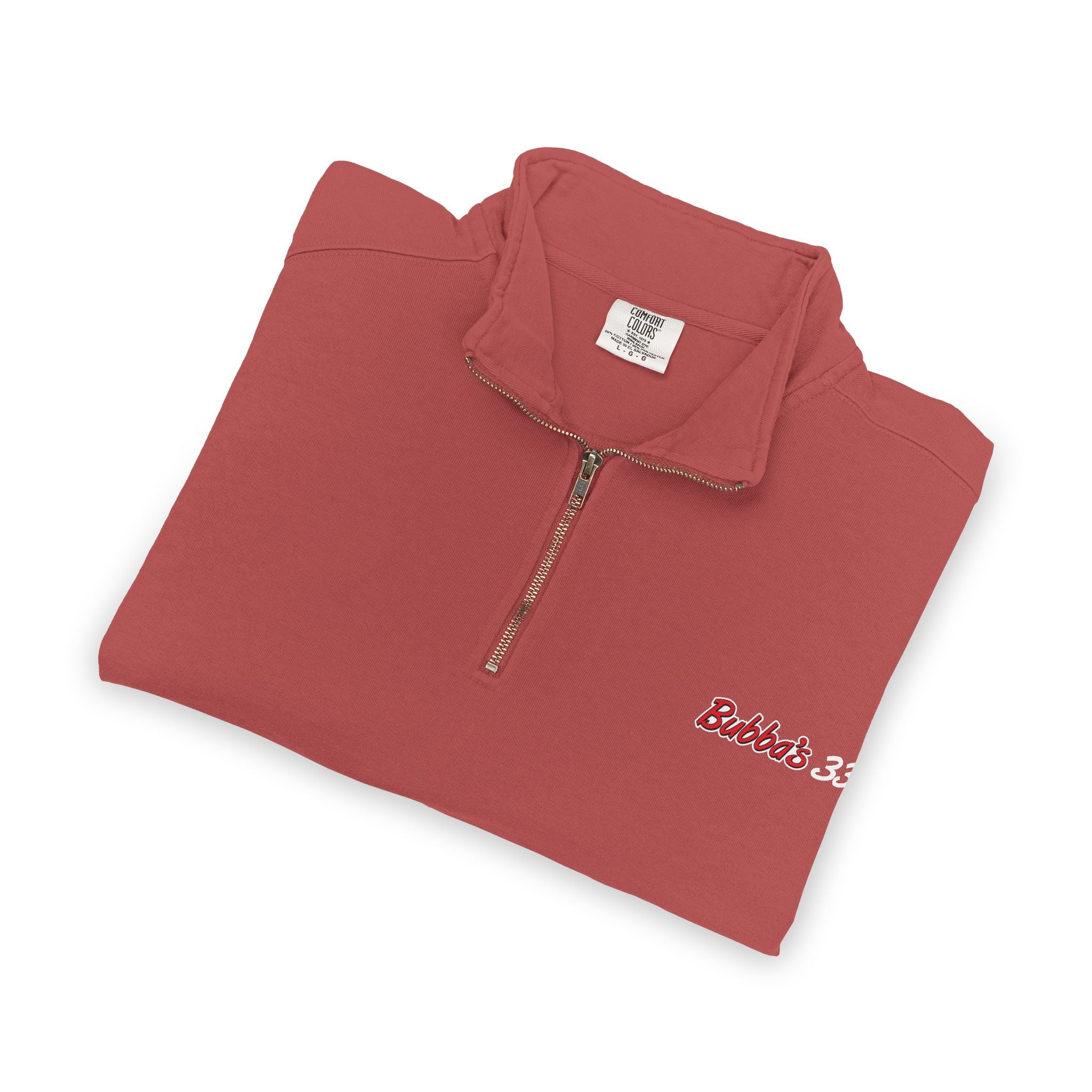 Bubba's 33 Comfort Colors Ring Spun 1/4-Zip Sweatshirt