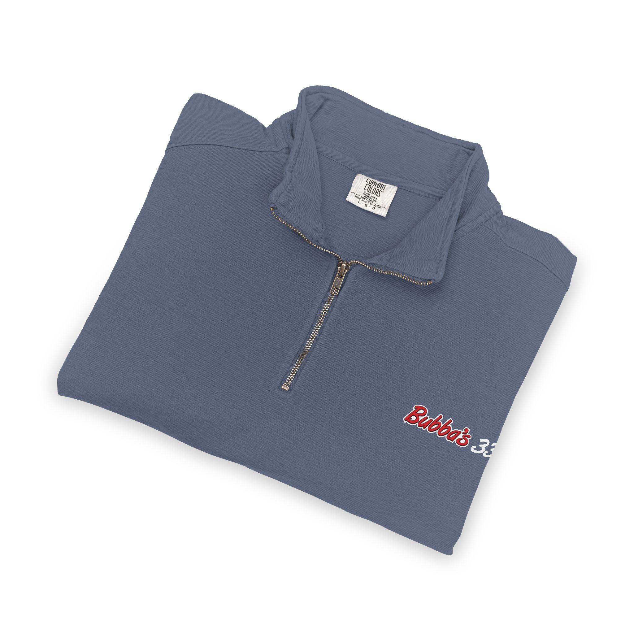 Bubba's 33 Comfort Colors Ring Spun 1/4-Zip Sweatshirt