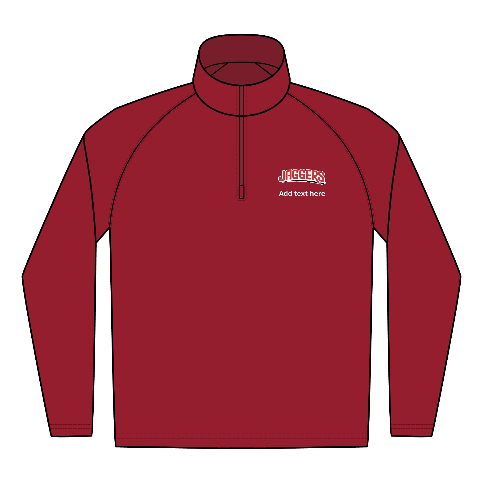 Jaggers Men's Sport-Tek Sport-Wick Stretch 1/4-Zip Pullover
