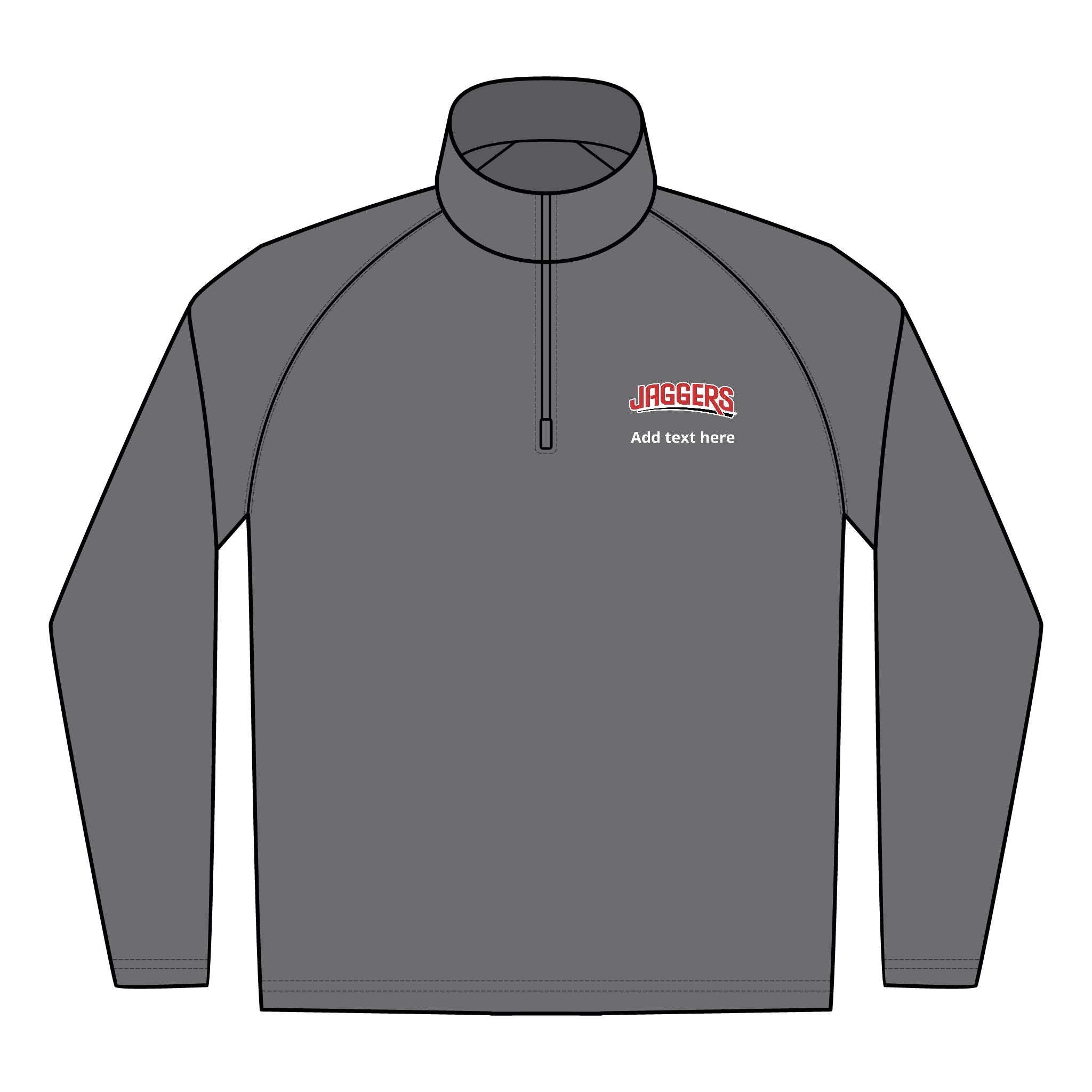 Jaggers Men's Sport-Tek Sport-Wick Stretch 1/4-Zip Pullover