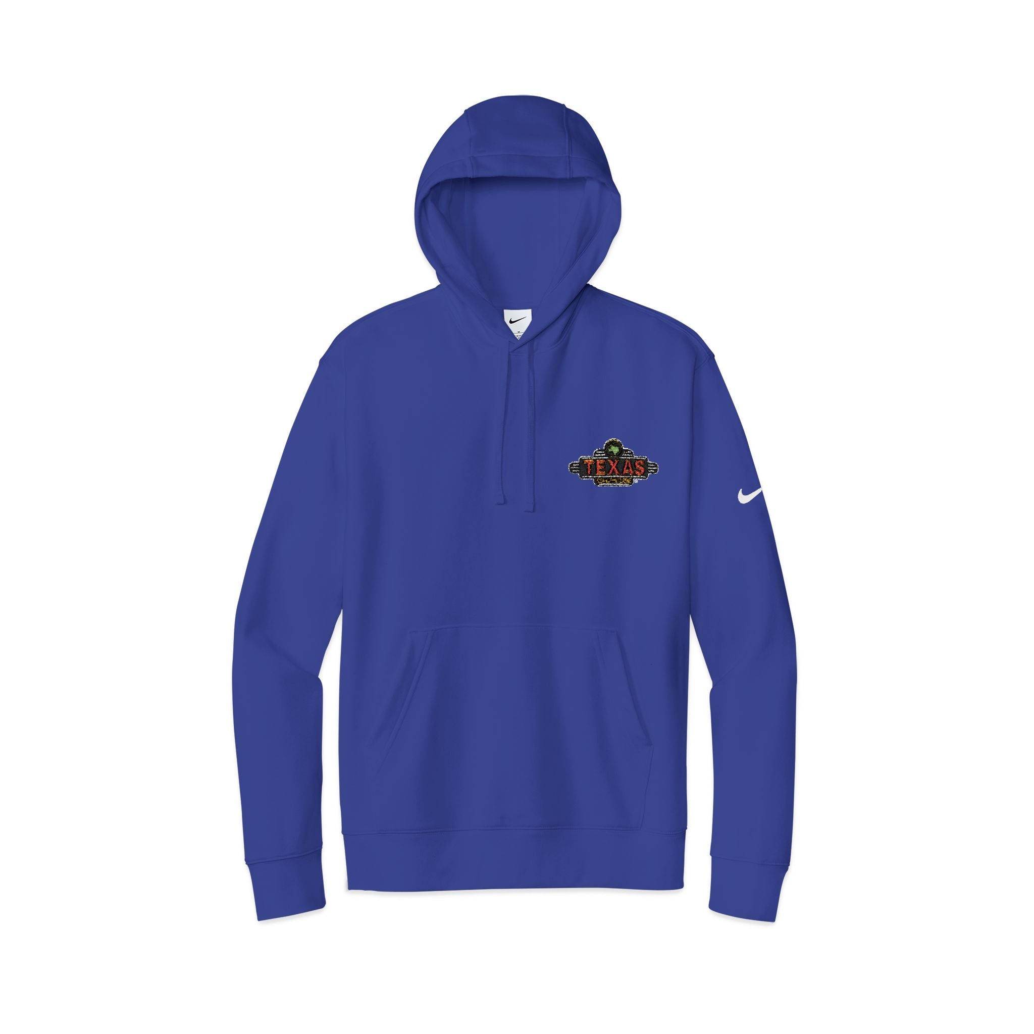 Texas Roadhouse Nike Club Fleece Sleeve Swoosh Pullover Hoodie