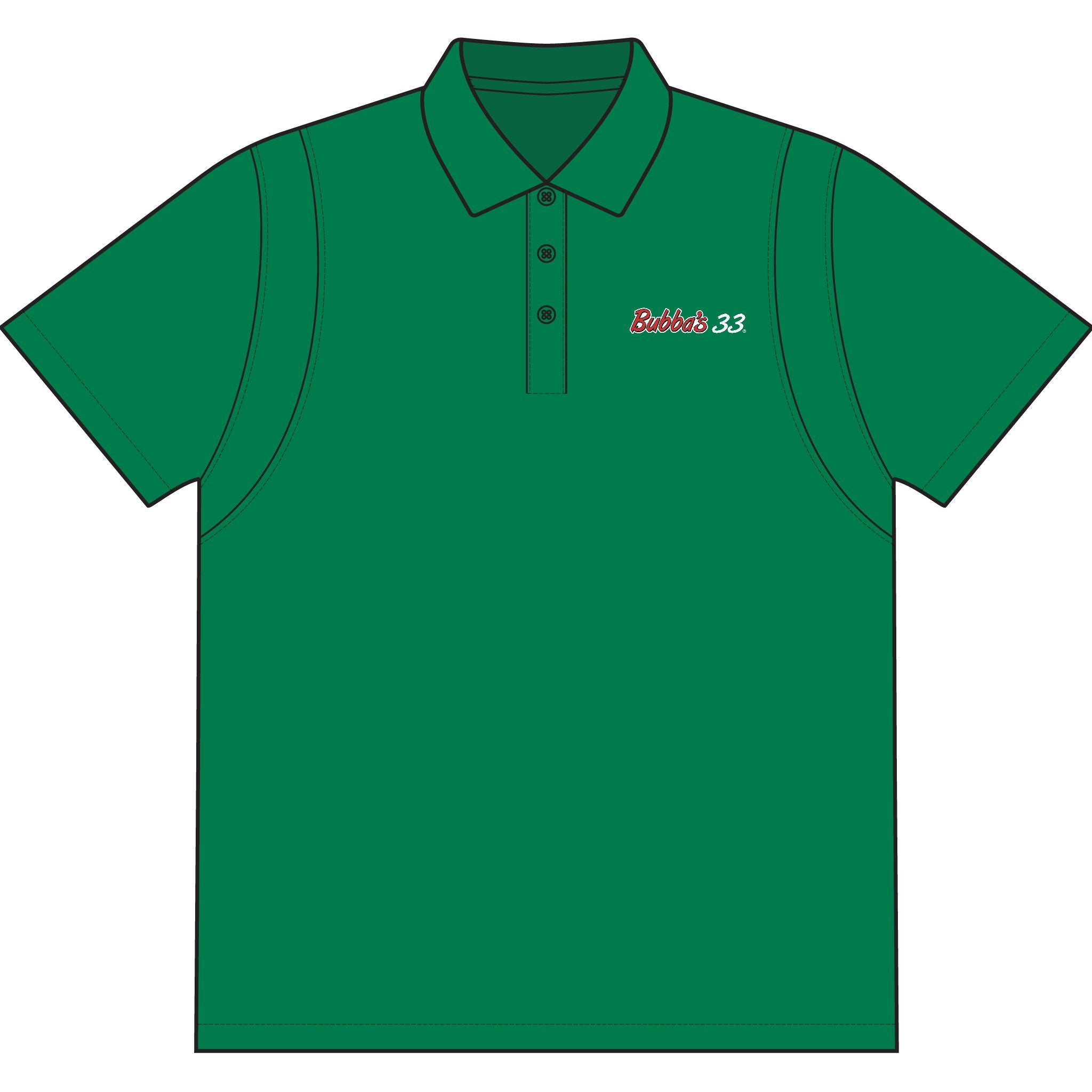 Bubba's 33 SportTek Micropique Sport-Wick Polo