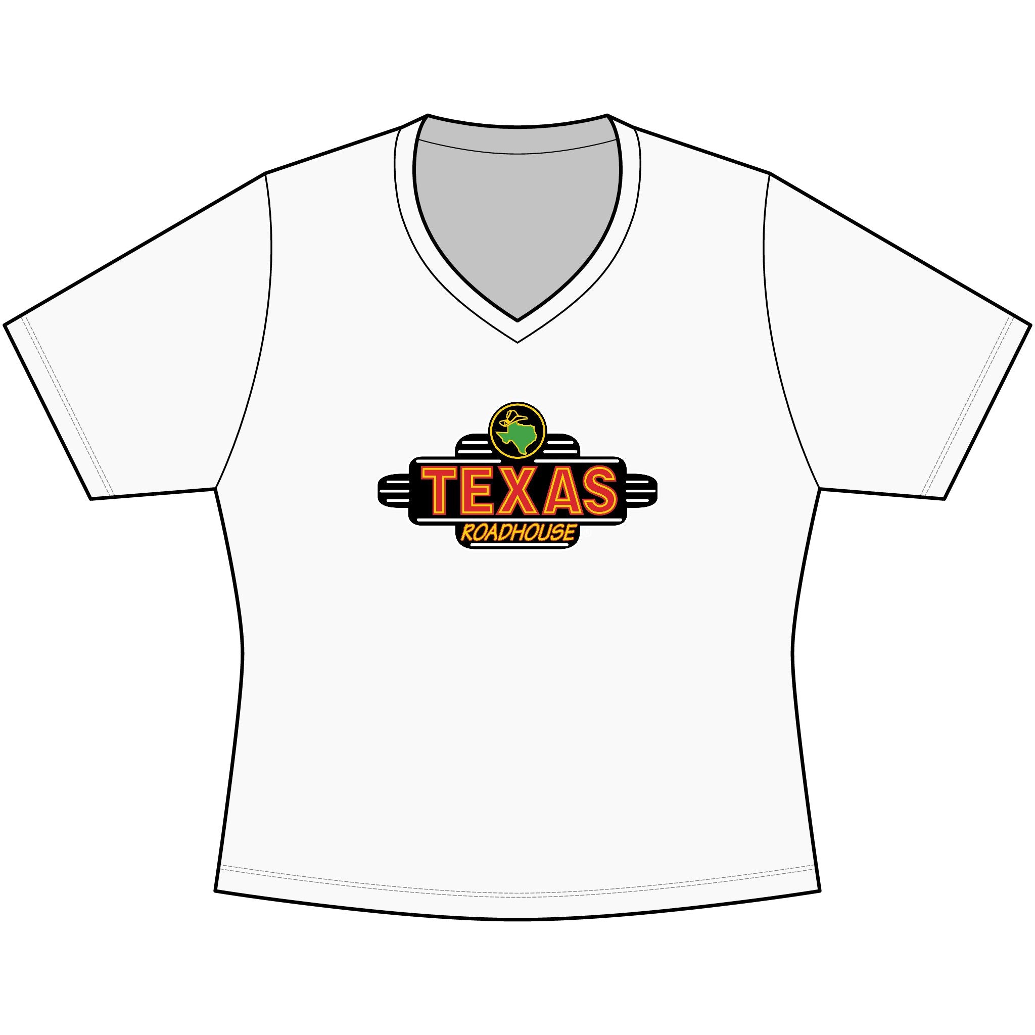 Texas Roadhouse Sport-Tek Women's PosiCharge Competitor V-Neck Tee