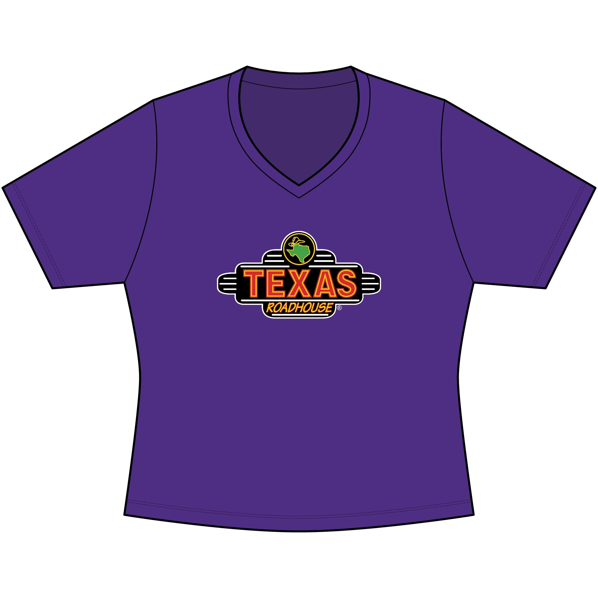 Texas Roadhouse Sport-Tek Women's PosiCharge Competitor V-Neck Tee