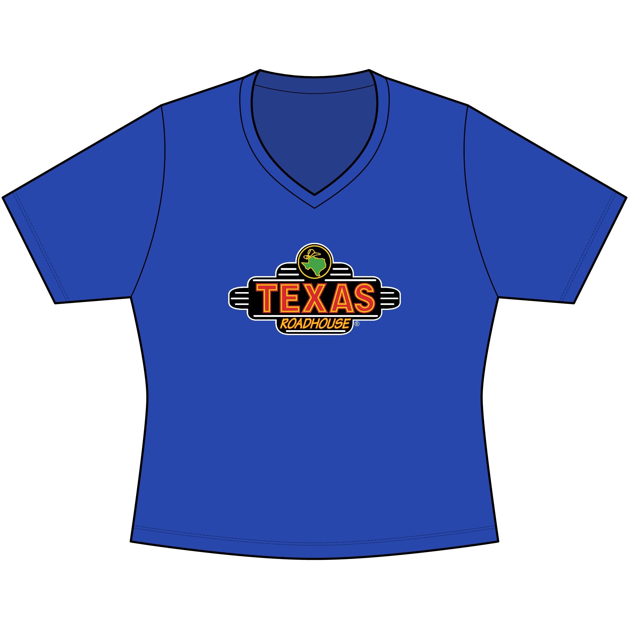 Texas Roadhouse Sport-Tek Women's PosiCharge Competitor V-Neck Tee