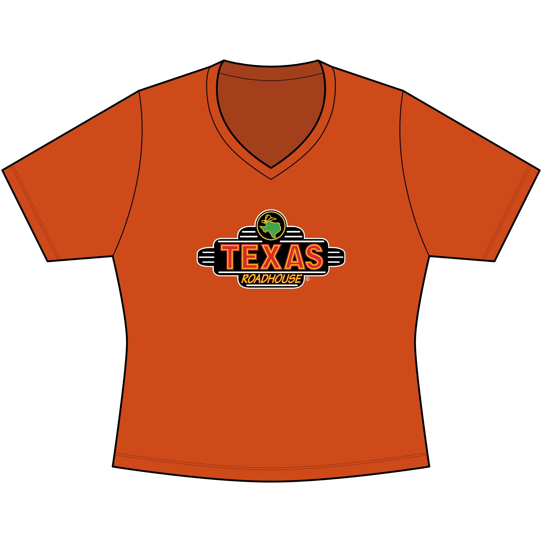 Texas Roadhouse Sport-Tek Women's PosiCharge Competitor V-Neck Tee