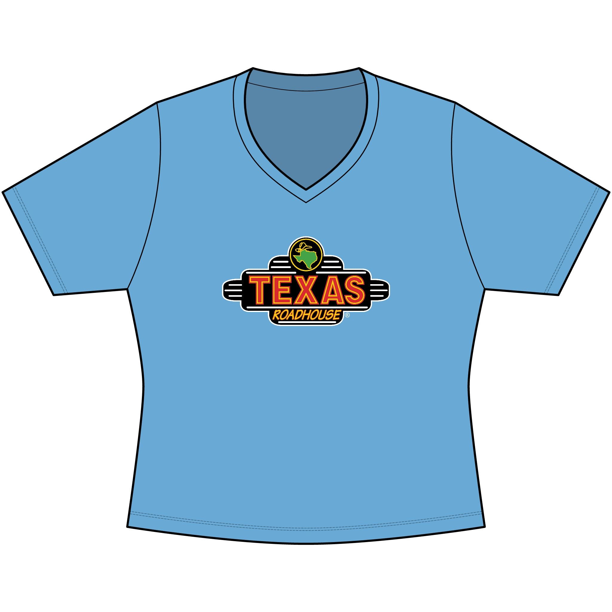 Texas Roadhouse Sport-Tek Women's PosiCharge Competitor V-Neck Tee