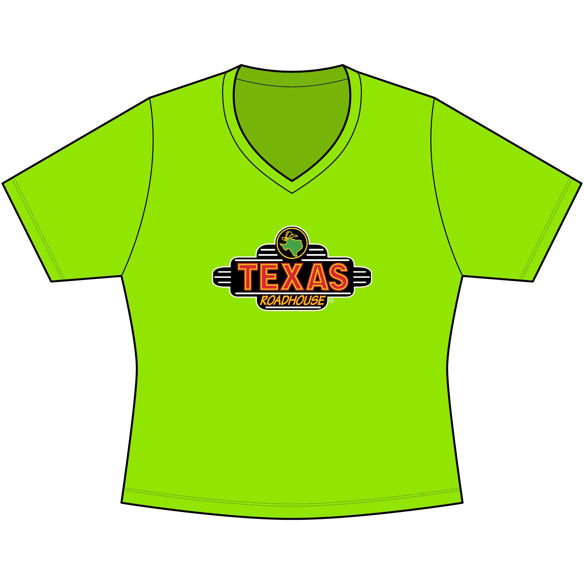 Texas Roadhouse Sport-Tek Women's PosiCharge Competitor V-Neck Tee
