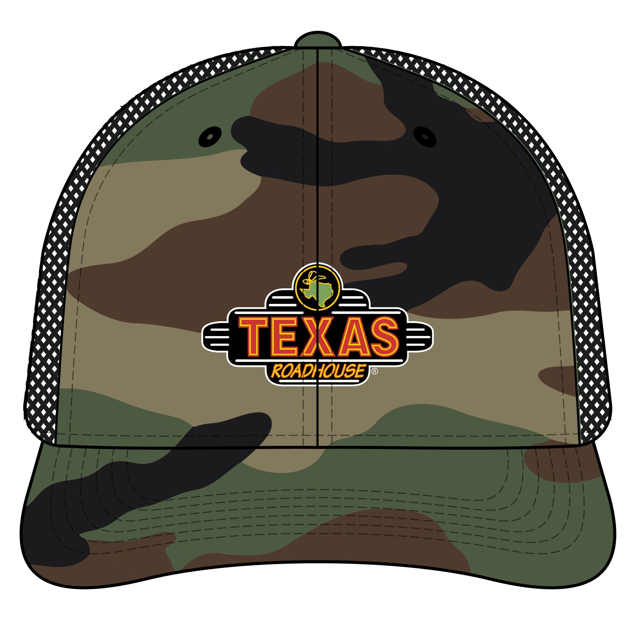 Texas Roadhouse New Era Standard Fit Snapback Mesh Back Trucker Cap