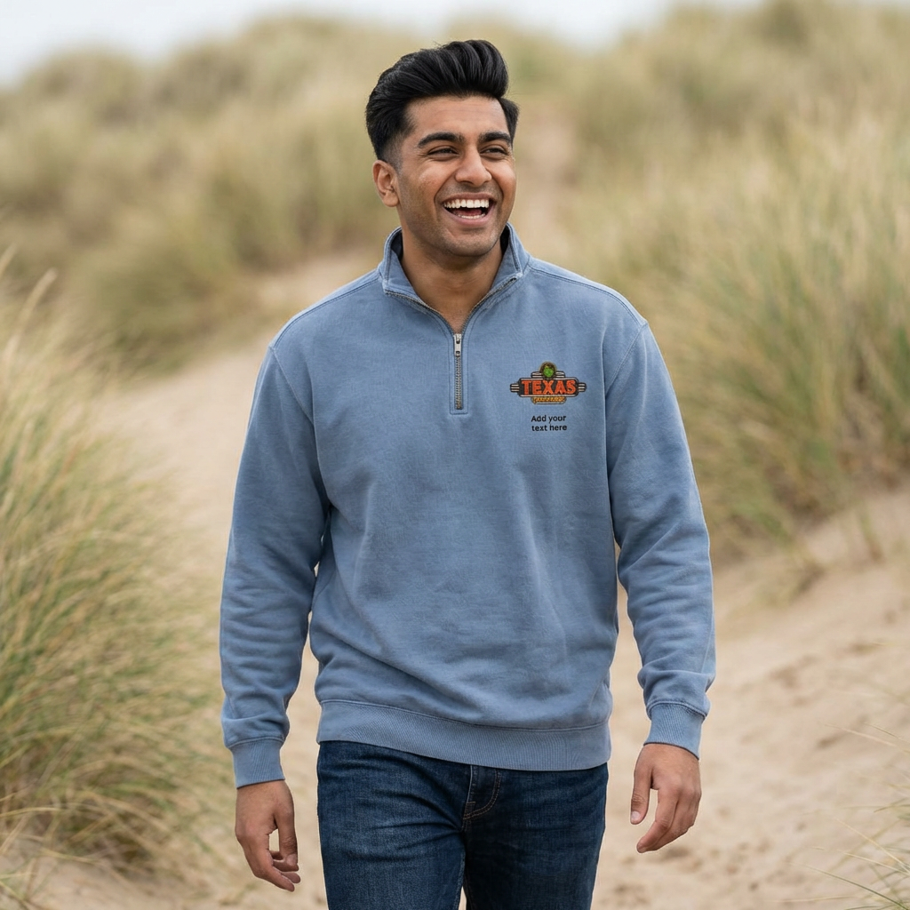 Texas Roadhouse Comfort Colors 1/4 Zip Sweatshirt
