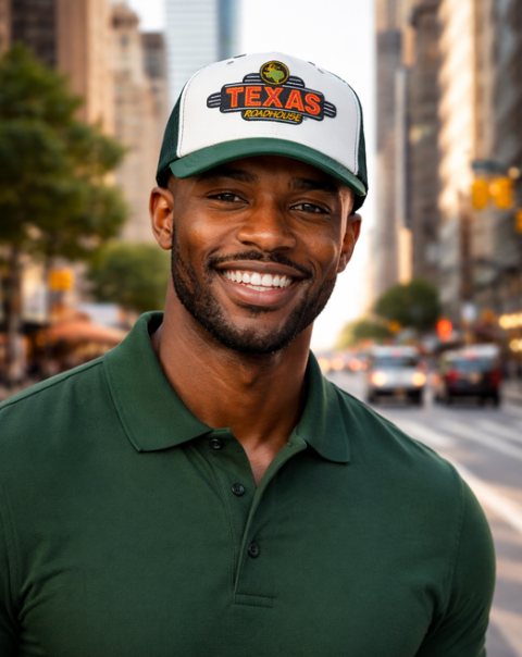 Texas Roadhouse OTTO 5 Panel High Crown Mesh Back Trucker Hat