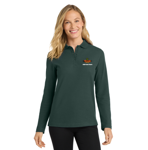 Texas Roadhouse Women's Silk Touch Long Sleeve Polo