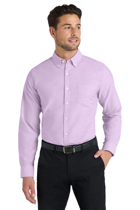 Texas Roadhouse Men's Port Authority Long Sleeve SuperPro Oxford Shirt
