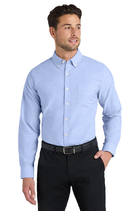 Texas Roadhouse Men's Port Authority Long Sleeve SuperPro Oxford Shirt