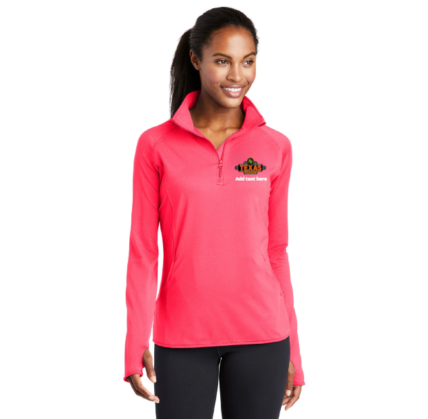 Texas Roadhouse Women's Sport-Tek Sport-Wick Stretch 1/4-Zip Pullover