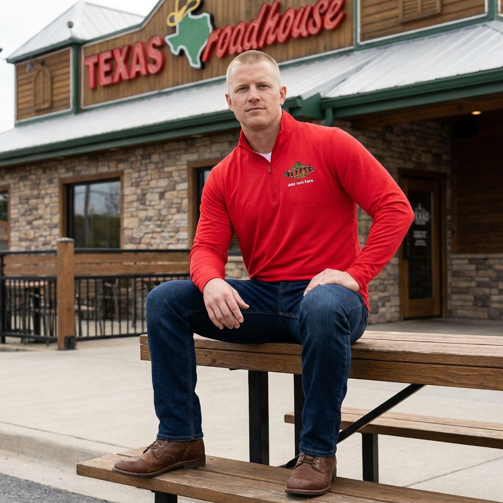 Texas Roadhouse SportTek PosiCharge Competitor 1/4-Zip Pullover