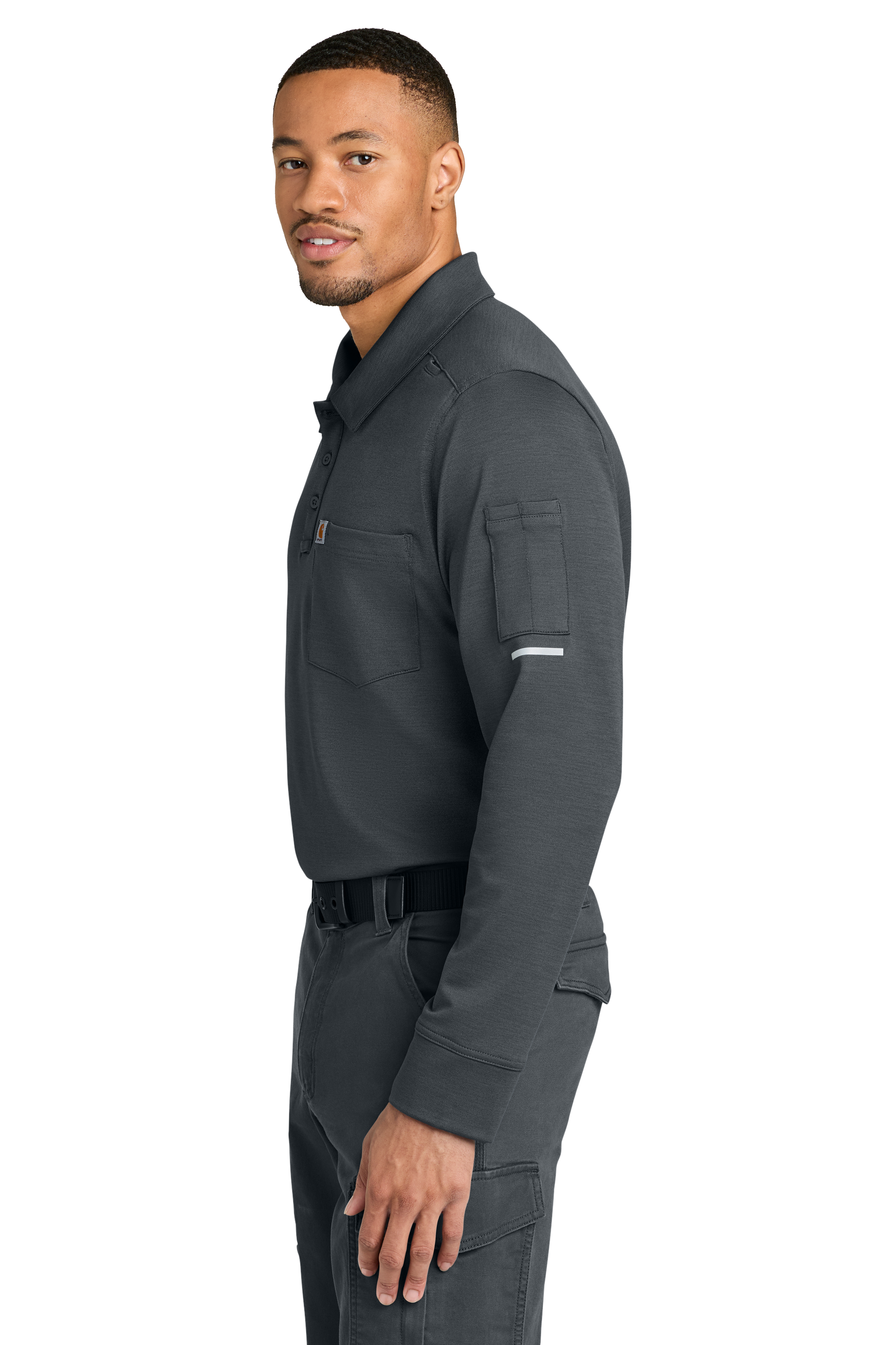Bubba's 33 Carhartt Rugged Flex Men's Heavyweight Long Sleeve Polo