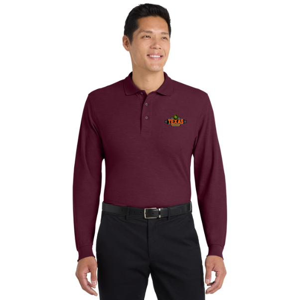 Texas Roadhouse Men's Silk Touch Long Sleeve Polo