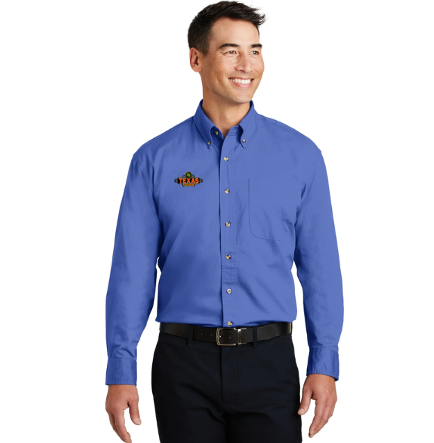 Texas Roadhouse Men's Port Authority Long Sleeve SuperPro React Shirt