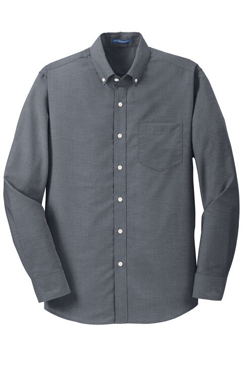 Texas Roadhouse Men's Port Authority Long Sleeve SuperPro Oxford Shirt