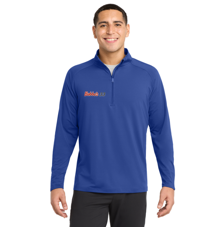 Bubba's 33 Men's Sport-Tek Sport-Wick Stretch 1/4-Zip Pullover