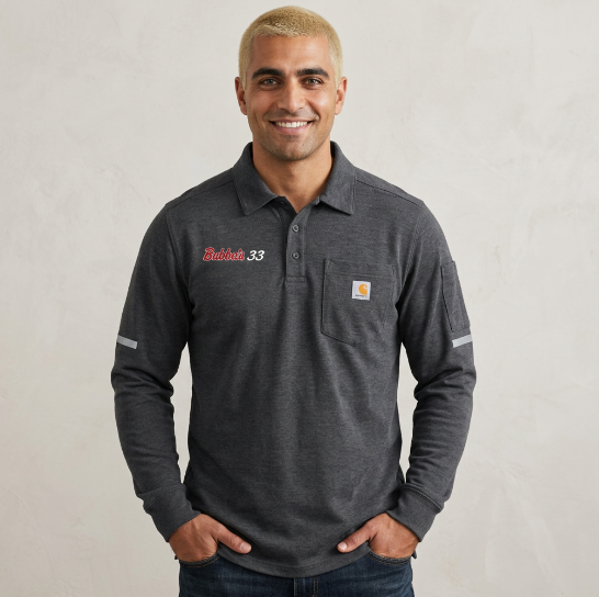 Bubba's 33 Carhartt Rugged Flex Men's Heavyweight Long Sleeve Polo