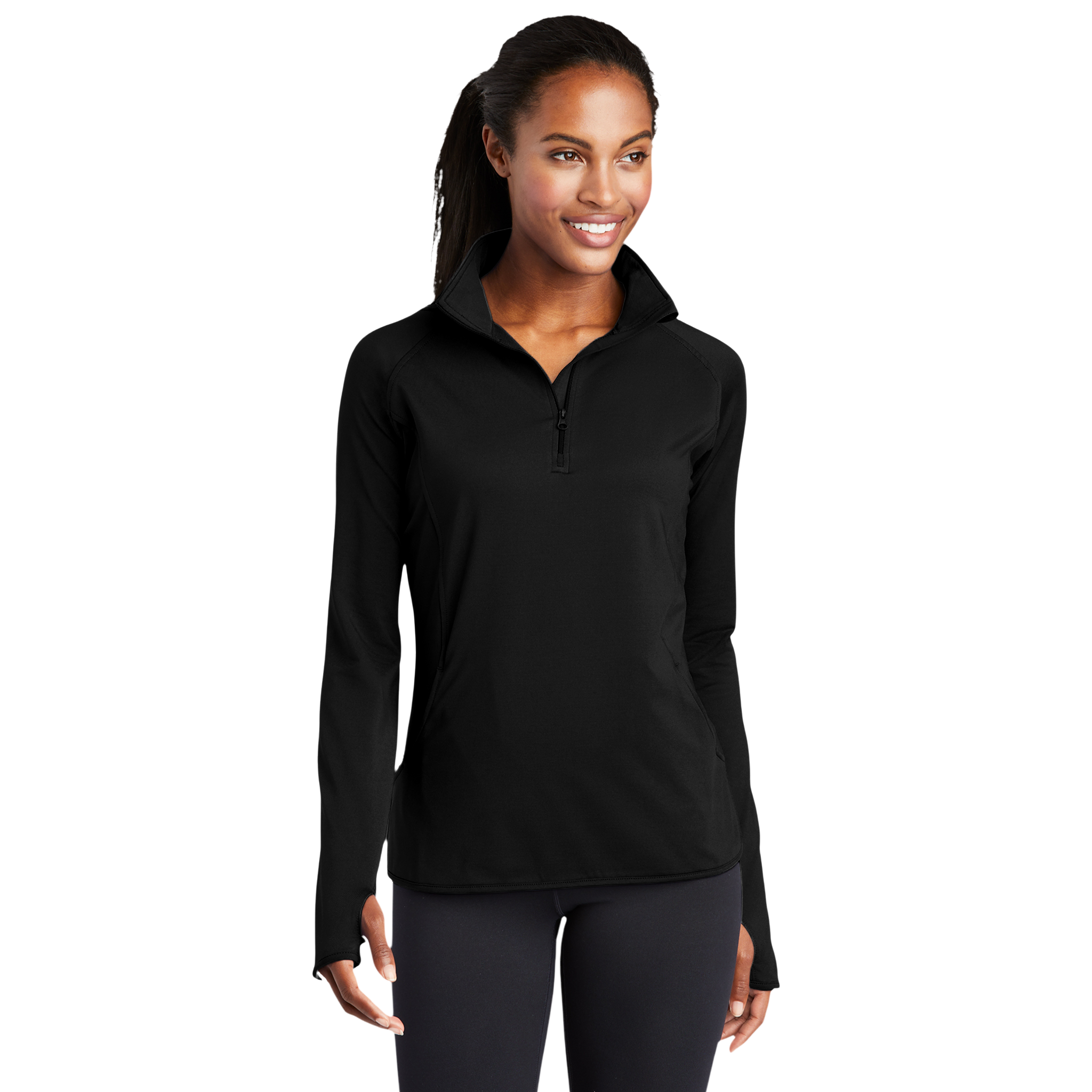 Jaggers Women's Sport-Tek Sport-Wick Stretch 1/4-Zip Pullover