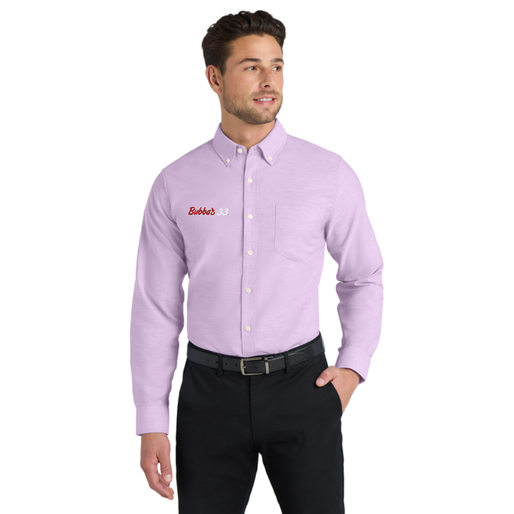 Bubba's 33 Men's Port Authority Long Sleeve SuperPro Oxford Shirt