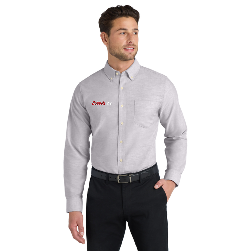 Bubba's 33 Men's Port Authority Long Sleeve SuperPro Oxford Shirt