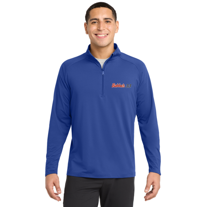 Bubba's 33 Men's Sport-Tek Sport-Wick Stretch 1/4-Zip Pullover