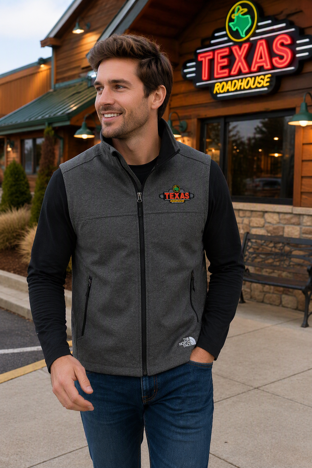 Texas Roadhouse The North Face Ridgewall Soft Shell Vest