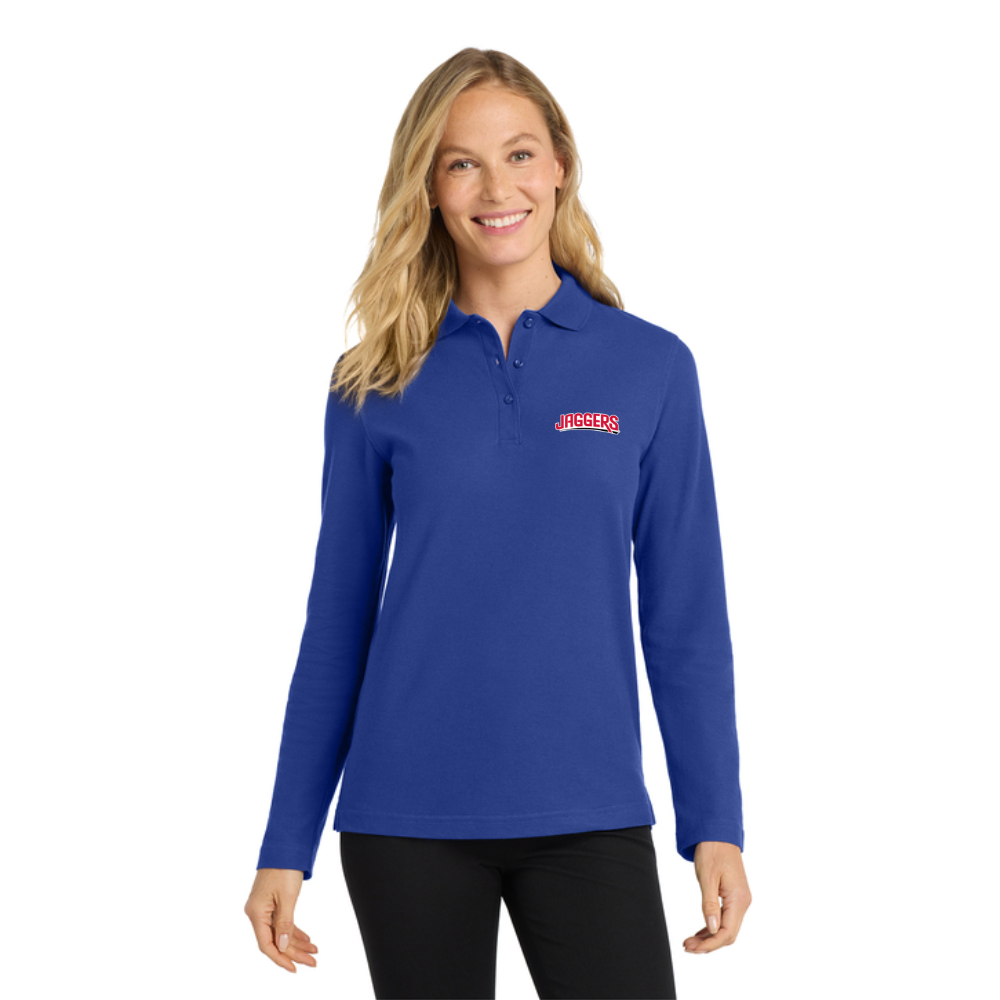 Jaggers Port Authority Ladies Long Sleeve Polo
