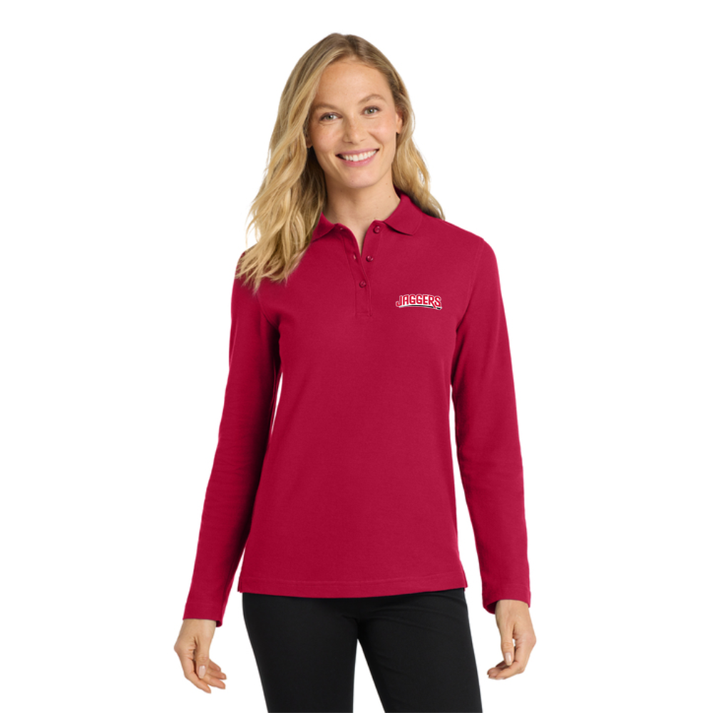 Jaggers Port Authority Ladies Long Sleeve Polo