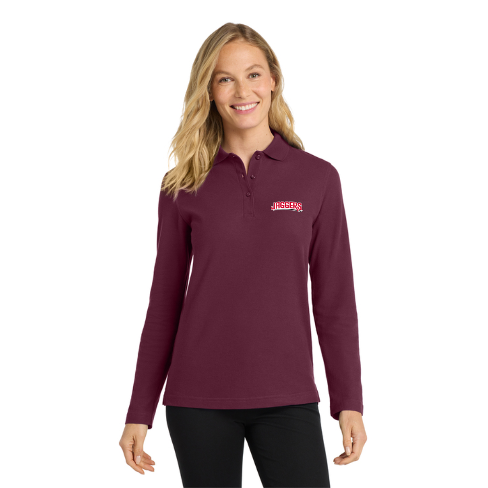 Jaggers Port Authority Ladies Long Sleeve Polo