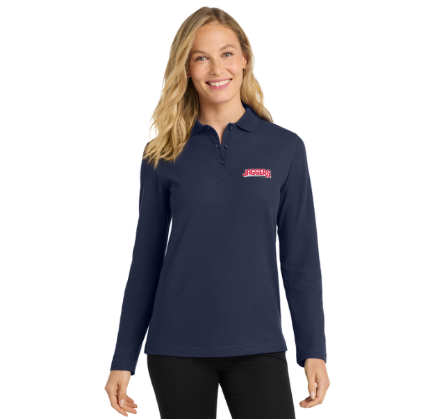 Jaggers Port Authority Ladies Long Sleeve Polo