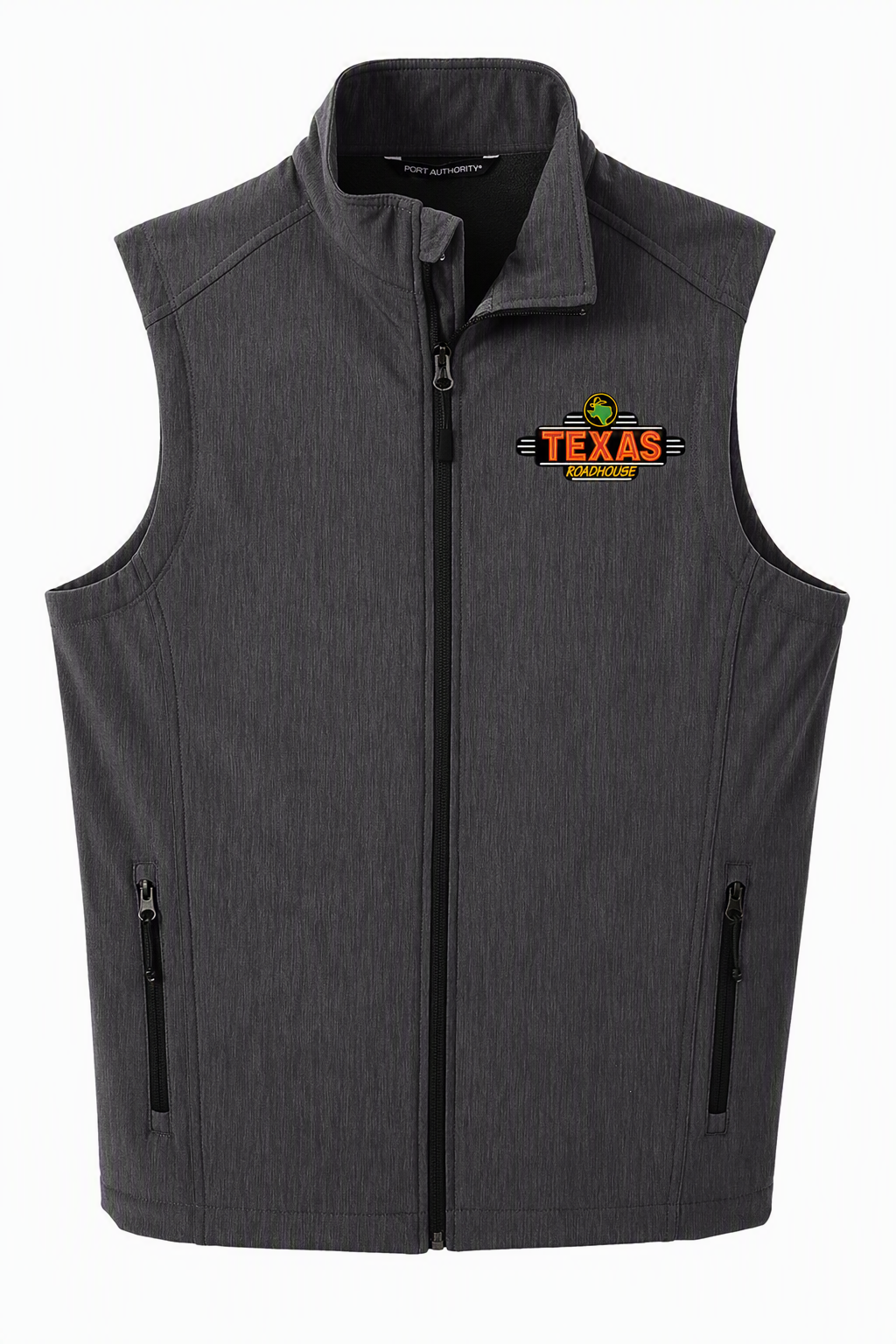 Texas Roadhouse Port Authority Men's Black Soft Shell Vest