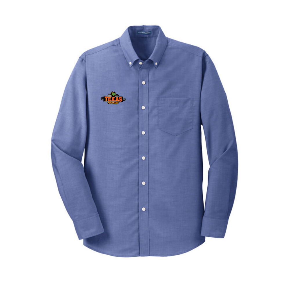 Texas Roadhouse Men's Port Authority Long Sleeve SuperPro Oxford Shirt
