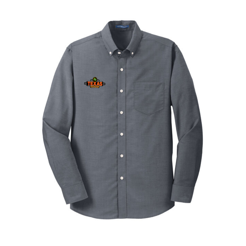 Texas Roadhouse Men's Port Authority Long Sleeve SuperPro Oxford Shirt