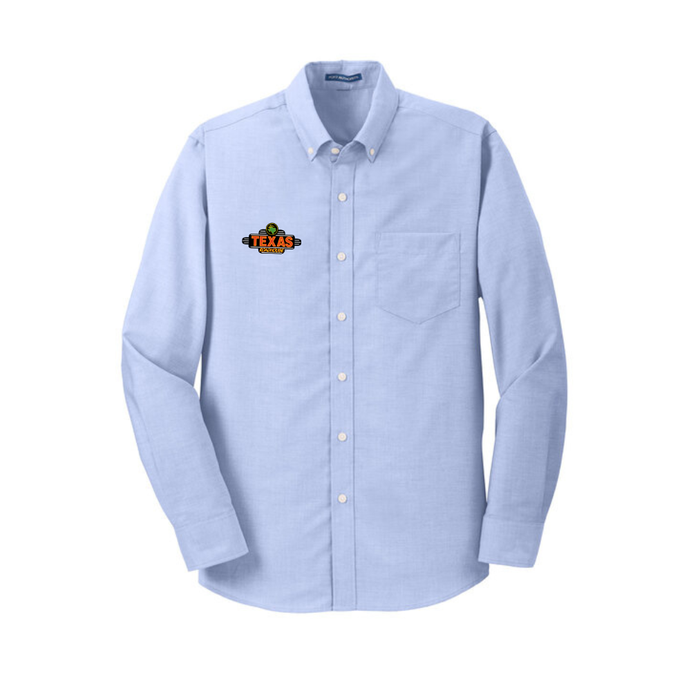 Texas Roadhouse Men's Port Authority Long Sleeve SuperPro Oxford Shirt